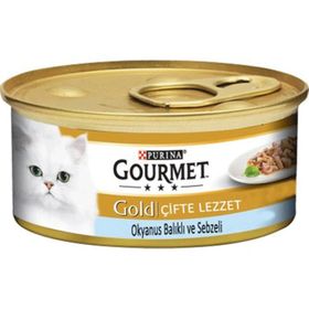 Gourmet Gold Okyanus Balıklı ve Ispanaklı 24x85 gr Kedi Maması