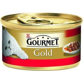Gourmet Gold Parça Sığır Etli ve Tavuklu Yetişkin 85 gr x 6 Adet Kedi Konservesi