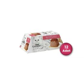 Gourmet Gold Revelations 2x57 gr 12 Adet Sığır Etli Ezme Konserve Kedi Maması