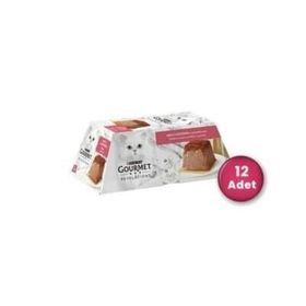 Gourmet Gold Revelations 2x57 gr 12 Adet Somon Balıklı Etli Ezme Konserve Kedi Maması