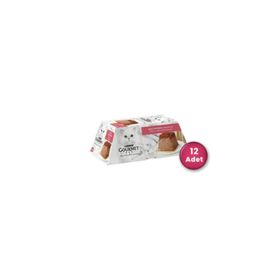 Gourmet Gold Revelations 2x57 gr 12 Adet Somon Balıklı Etli Ezme Konserve Kedi Maması