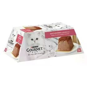 Gourmet Gold Revelations 2x57 gr 12 Adet Somon Balıklı Etli Ezme Konserve Kedi Maması