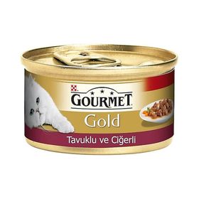 Gourmet Gold Tavuklu ve Ciğerli 85 gr Kedi Konservesi