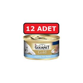 Gourmet Kıyılmış Ton Balıklı 12x85 gr Kedi Konserve Yaş Maması