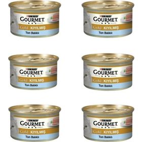 Gourmet Kıyılmış Ton Balıklı 6x85 gr Kedi Yaş Maması