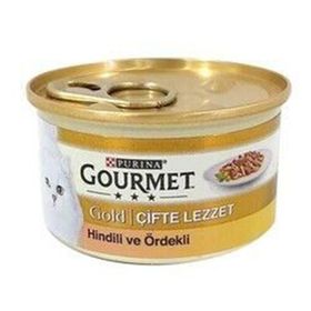 Gourmet Parca Etli Soslu Hindili ve Ördekli 24x85 gr Yetişkin Konserve Kedi Maması