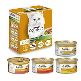 Gourmet Parça Etli Soslu Karışık 24 x 85 gr Kedi Yaş Maması