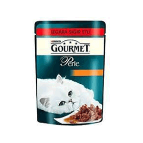 Gourmet Perle Izgara Sığır Etli Yaş 24x85 gr Kedi Maması