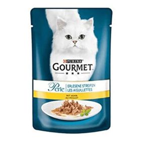 Gourmet Perle Parça Etli Izgara Tavuklu 12x85 gr Kedi Konservesi