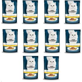 Gourmet Perle Purina Gourmet 10x85 gr Perle Izgara Tavuklu Kedi Konservesi