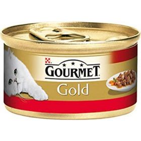 Gourmet Sığır Parça Etli 24x85 gr Konserve Kedi Maması