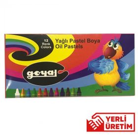 Goyal PTL-102 Karton 12 Renk Yuvarlak Pastel Boya