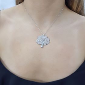 Gözde Kadın 925 Ayar Gümüş Hayat Ağacı Kolye