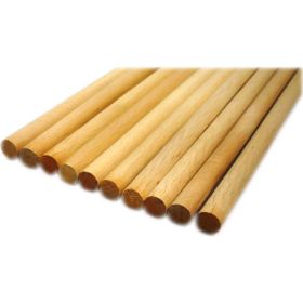 Gözde Yivsiz 8 mm x120 cm 10 Adet Ahşap Boy Düz Kavela