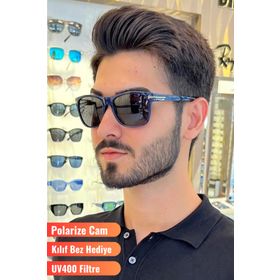 Gözlük Adası 1061 C8 55 Polo Exchange Polarize Siyah Güneş Gözlüğü