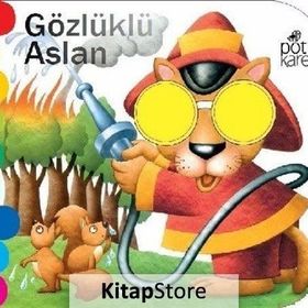 Gözlüklü Aslan - Delikli Kitaplar Serisi - Kolektif