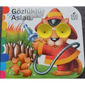 Gözlüklü Aslan - Delikli Kitaplar Serisi - Kolektif