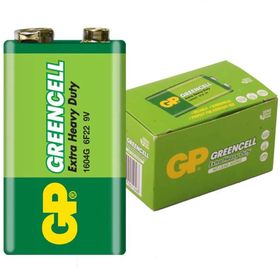 GP 1604G-B Greencell 9 Volt 10'lu Paket Kare Pil
