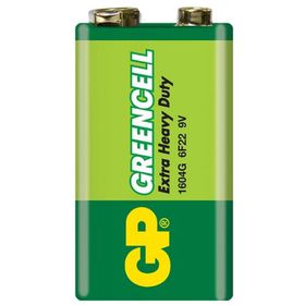 GP 1604G-B Greencell 9 Volt 10'lu Paket Kare Pil