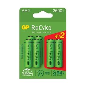 GP 2700 Mah 1.2 V AA Şarjlı 6'lı Kalem Pil