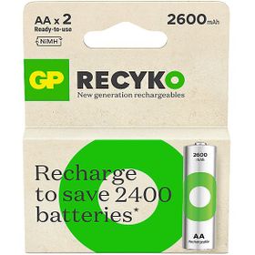 GP 2X 2600 MAH Şarj Edilebilir AA Boy Kalem Pil