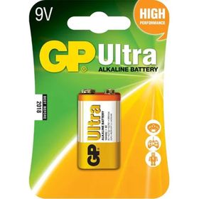 GP 6LR61 9V Ultra Alkalin Tekli Kart Pil