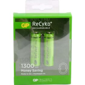 GP AA 1300 mAh GP130AAHCEMTR-2GB 2'lü Paket Şarjlı Kalem Pil
