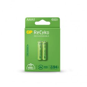 GP AAA 650 mAh GP65AAAHCHP-BU2 2'li Paket Şarjlı İnce Kalem Pil