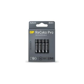 GP AAA 800 mAh 4'lü Paket Recyko Şarjlı İnce Kalem Pil