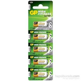 GP Alkalin 23A 12V 5'li Blister Alkalin Çakmak Pili