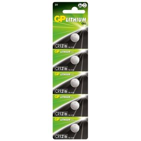GP CR1216 3V 5'li Lityum Düğme Pil