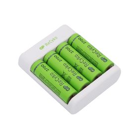 GP E411 4x USB Pil Şarj Cihazı 4 Adet 2700 AA Kalem Pilli Set