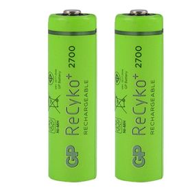 GP GP-2700 1.5 Volt 2700 Mah Çinko Karbon Şarjlı 2 Adet AA Kalem Pil
