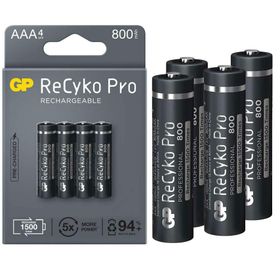 GP GP85AAAHCBBB8F2U 850 mah AAA 4'lü Paket Şarjlı İnce Kalem Pil