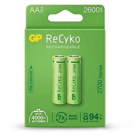 GP GPRH272C240 2600 R6 AA Reycko Yeşil Şarjlı 2'li Kalem Pil