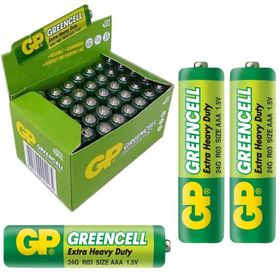 GP Greencell Extra Heavy Duty AAA 40'lı Çinko Karbon İnce Kalem Pil