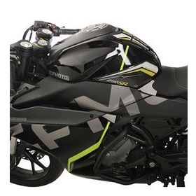 GP Kompozit CF Moto 250 SR 2020-2023 Uyumlu Sarı Tank Pad Seti
