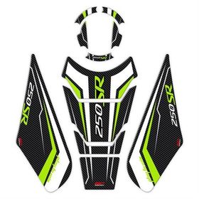 GP Kompozit CF Moto 250 SR 2020-2023 Uyumlu Sarı Tank Pad Seti