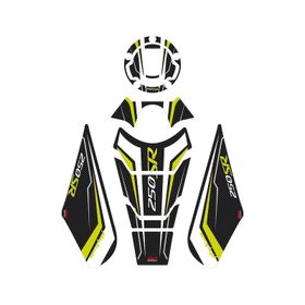 GP Kompozit CF Moto 250 SR 2020-2023 Uyumlu Sarı Tank Pad Seti