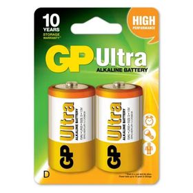 GP LR20 Ultra Büyük Boy Alkalin 2 li Kalın Pil