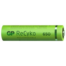 GP Ni-MH 650 mAh Şarj Edilebilir 2'li İnce Kalem Pil