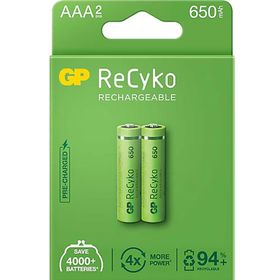GP Recyko 2 Adet AAA İnce Şarjlı Pil