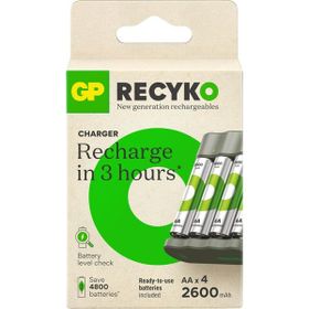 Gp Recyko B441 4 X 2600 Mah R6 Aa Pilli Pil Şarj Cihazı