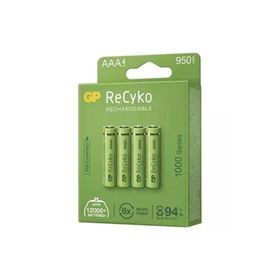 GP ReCyko Şarj Edilebilir AAA 950 mAh 2'li Paket İnce Kalem Pil