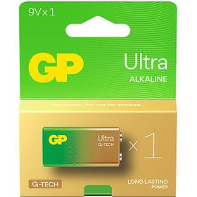 GP Ultra Alkalin 9V Boy Kare Pil