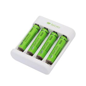 GP USB E411 4x Pil Şarj Cihazı 4 Adet 1000 AAA İnce Pilli Set