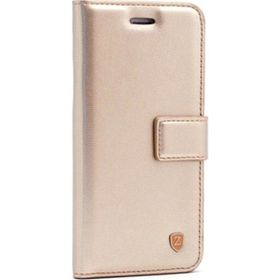 Gpack Alcatel 1S 2020 Kar Deluxe Cüzdan Kartvizitli Kopçalı Gold Cep Telefonu Kılıfı