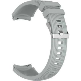 Gpack Amazfit Bip U Silikon Kancalı Ayarlanabilir KRD 18 Gri Kordon