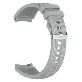 Gpack Amazfit Bip U Silikon Kancalı Ayarlanabilir KRD 18 Gri Kordon