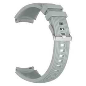 Gpack Amazfit Bip U Silikon Kancalı Ayarlanabilir KRD 18 Gri Kordon
